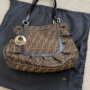 Fendi Borsa Chef Zucca Tabacco+Moro handbag
